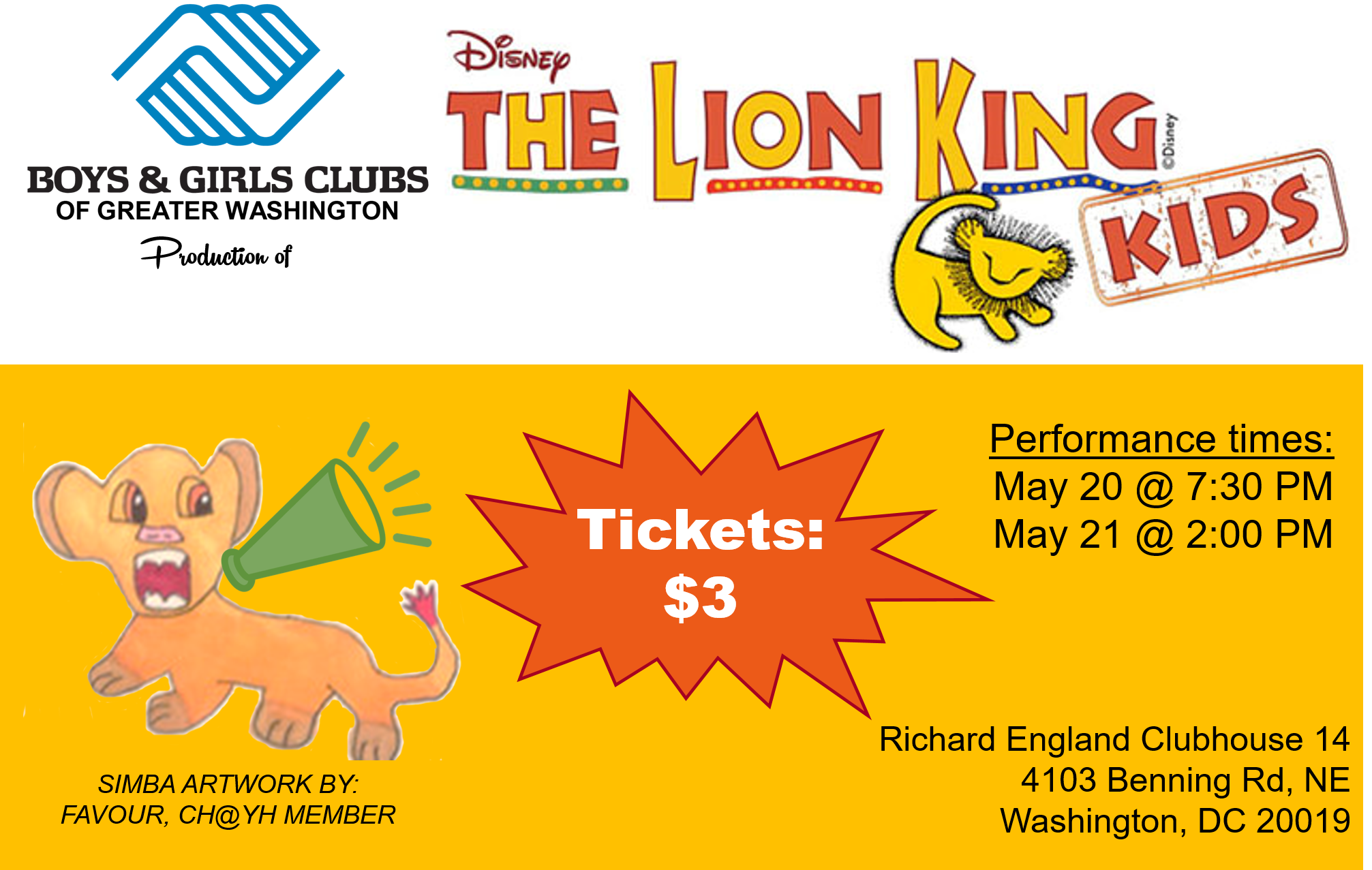  The Lion King KIDS Production BGCGW